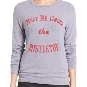 NWT Signorelli Sweatshirt Meet Me Under Mistletoe